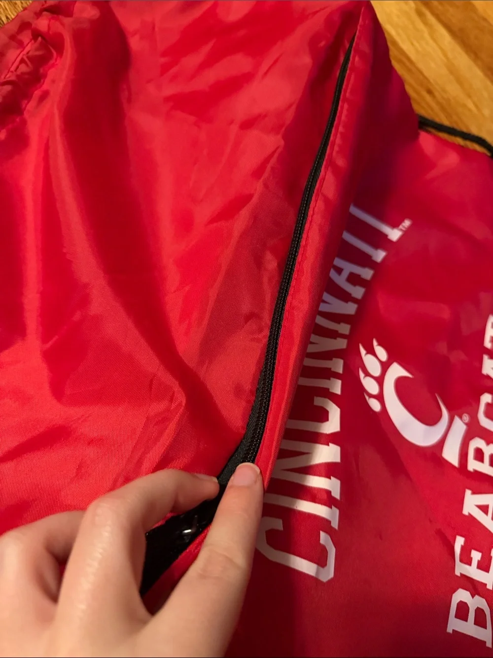 Cincinnati Bearcats Red Drawstring Gym Bag